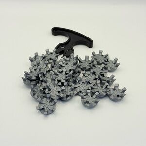 Golf Shoe Replacement Spikes Set 27 Pieces Gray With Installation Tool
